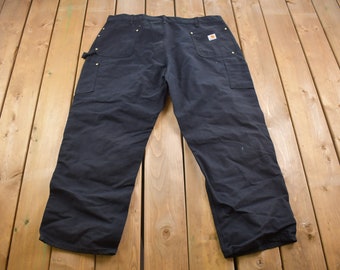Vintage 1990s Carhartt Double Knee Work Pants Size 44 X 30 / 90s