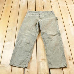 Vintage Y2K Dickie&#39;s Canvas Carpenter Pants Size 34 x 30 / Painter Pants / Streetwear / Distressed Work Pants / Vintage Workwear / Dickies