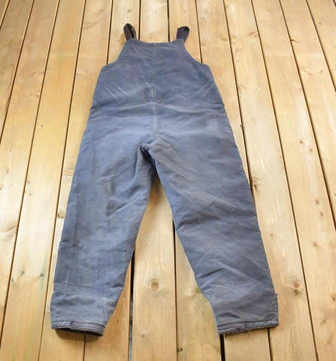 Vintage 1940s N Deck Bib Overalls WWII Blue / Size X Large / Navy
