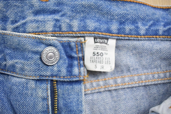 Vintage 1990s Levi's 550 Red Tab Blue Denim Jeans… - image 5