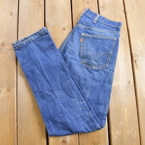 Vintage 1970s Levi&#39;s Orange Tab Jeans Size 32 x 33 / Vintage Denim / Straight Leg Jeans / Made In USA / Vintage Levi&#39;s / Boot Cut
