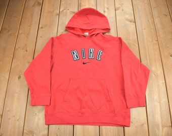 Vintage Y2K Nike Swoosh Embroidered Youth Size Hoodie / Vintage Nike Hoodie / Sportswear / Streetwear / Athleisure / Kids Vintage