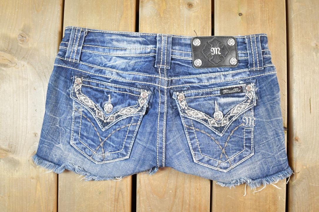 Miss Me デニムショートパンツ y2k Vintage Y2K Miss Me Denim Jean Shorts Size 28 X 1 / 90s Shorts