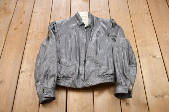 Etsy vintage store leather jacket