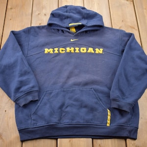 NCAA XL 90s】ナイキ 重なり合う ミシガン 刺繍ロゴ スウェット  