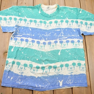 ヴィンテージ 1990年代 ミッキーマウス オールオーバープリント Tシャツ / シングルステッチ / ヴィンテージ ミッキーマウス / アメリカ製 / 90年代 ディズニー Tシャツ