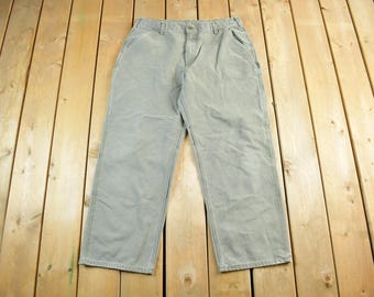 Vintage 2000s Carhartt Distressed Work Pants Adult 36 x 28 / 90s Carpenter Pants / Vintage Workwear / Y2K Work Pants