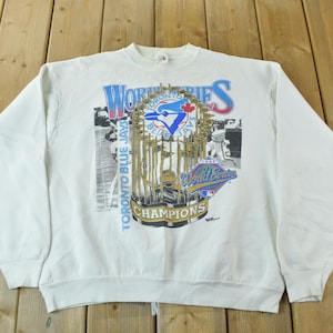 Vintage 1992 Toronto Blue Jays MLB World Series Champions Crewneck Sweatshirt / 90s Crewneck / Streetwear / Made In USA