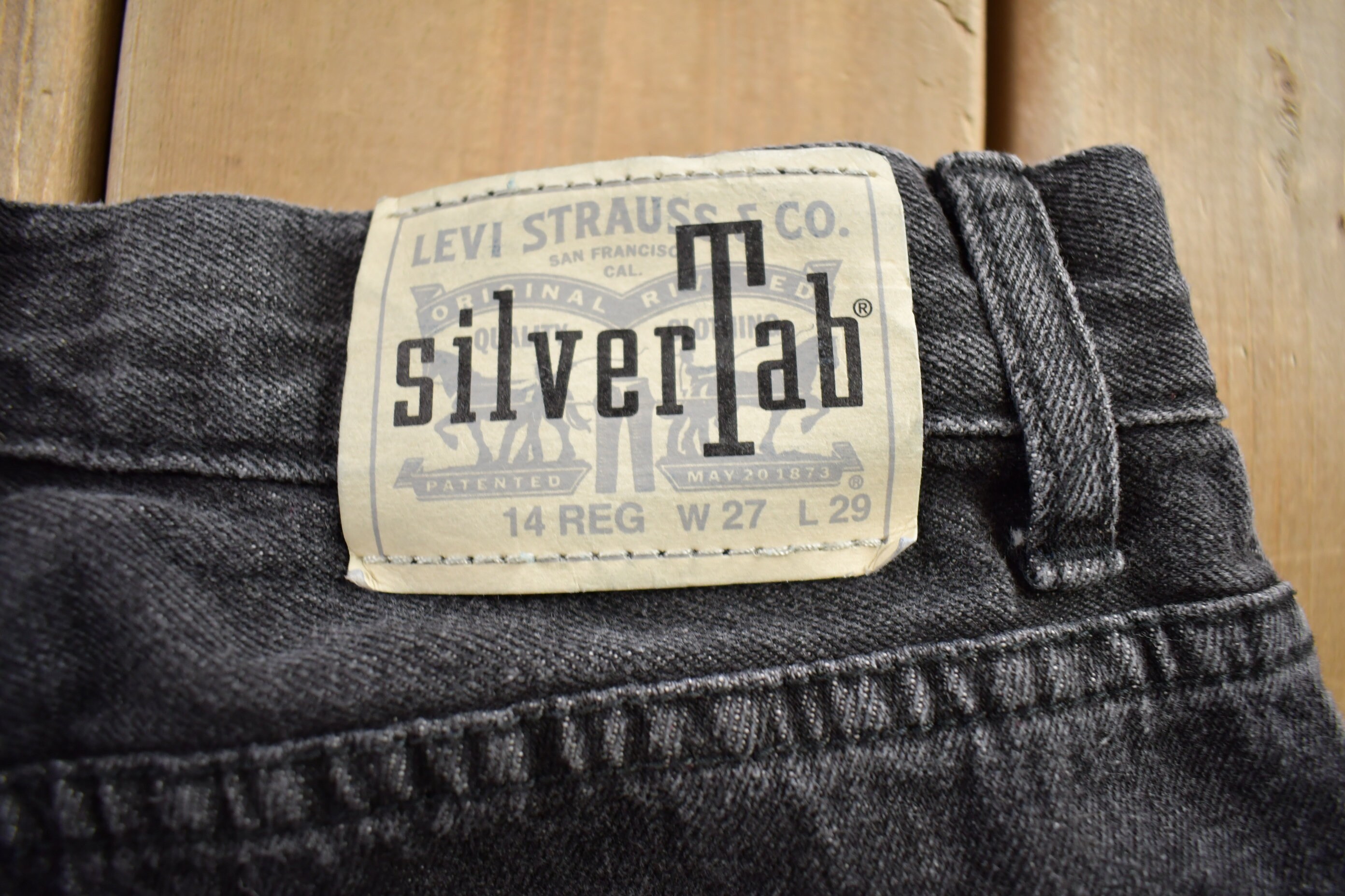 Vintage 1990s Levi's Silver Tab Black Jeans Size 27x29 - Etsy