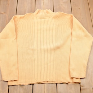 Vintage 80er Jahre Charta Club Strickpullover / Vintage 80er Jahre Stehkragen / Muster Pullover / Handgestrickt / Pullover Sweatshirt / 90er Jahre Stehkragen