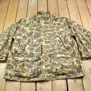 Vintage 1980s Avid Duck Camo Hunting Jacket / Outdoorsman / Camouflage Jacket / Vintage Hunting / Streetwear Fashion / Hunting Coat