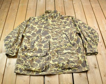 Vintage 90s Cabelas Camo Jacket Small 21x26 Duck Hunter USA - Etsy