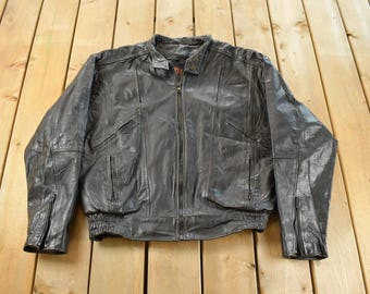 Original Rare Vintage 80s Lee Trevor Oversized D Pocket Motorcycle