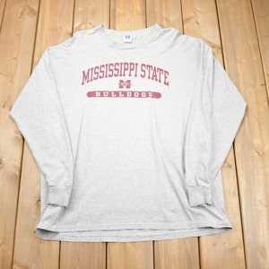 Vintage 1990s Mississippi State University T-Shirt / NCAA Tee / Americana / Sportswear/ Russell Athletic