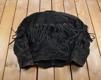〈 SCHOTT 〉western fringe suede jacket Schott Western Fringe Suede Leather Jacket Blouson Men Size