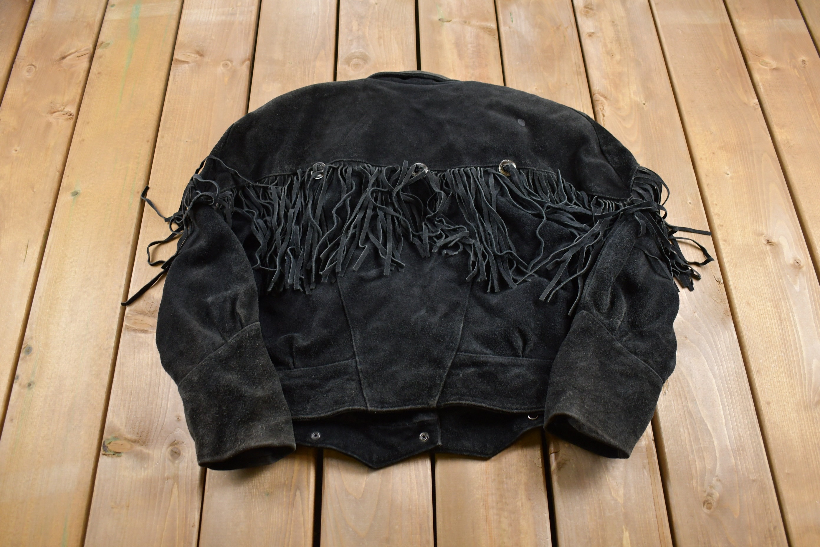 Vintage 1990s G4000 Fringe Suede Leather Jacket / Fall Vintage 1990s G4000 Fringe Suede Leather Jacket / Fall