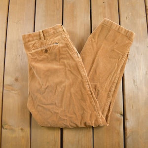 Vintage 1990&#39;s Polo Ralph Lauren Corduroy Trousers 31 x 27 / Vintage Polo Pants / American Vintage / Streetwear Fashion / Vintage Pants