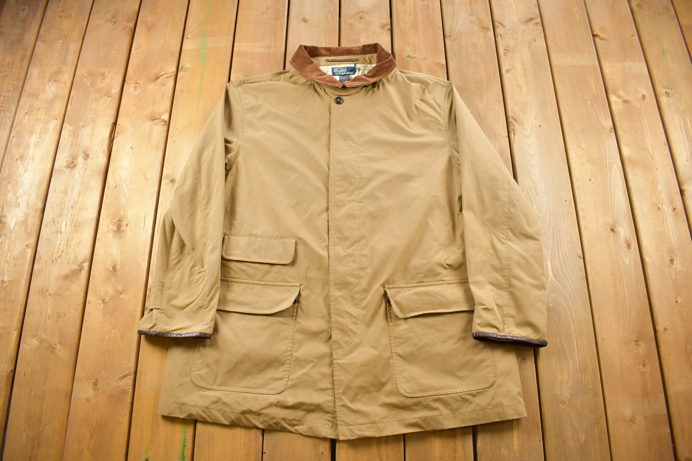 Vintage 1990s Polo Ralph Lauren Trench Coat / Ralph Lauren