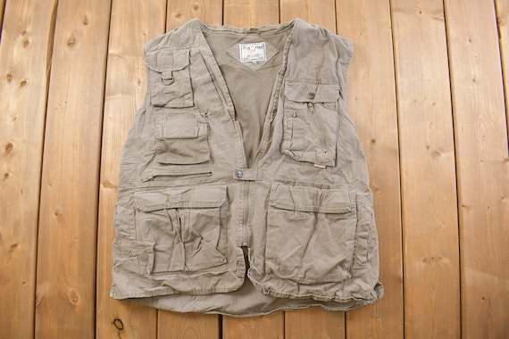 Vintage 1990s Fox Fire Cargo Vest / Vintage Denim / Streetwear / Vintage  Fall Outerwear / Fall Jacket / Hunting / Fishing 