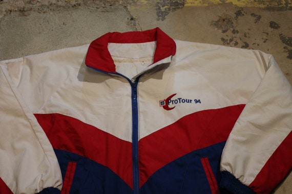 Vintage 1994 Pro Tour Color Block Puffer Jacket /… - image 3