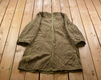 Medium 80s Military Liner Jacket / OG-107 Canadian Army Field