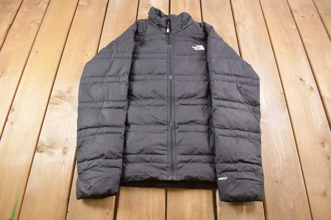 The North Face 550 Fill Power Goose Down Jacket, Men's Size M Nylon black type Vintage Second Hand main image 1