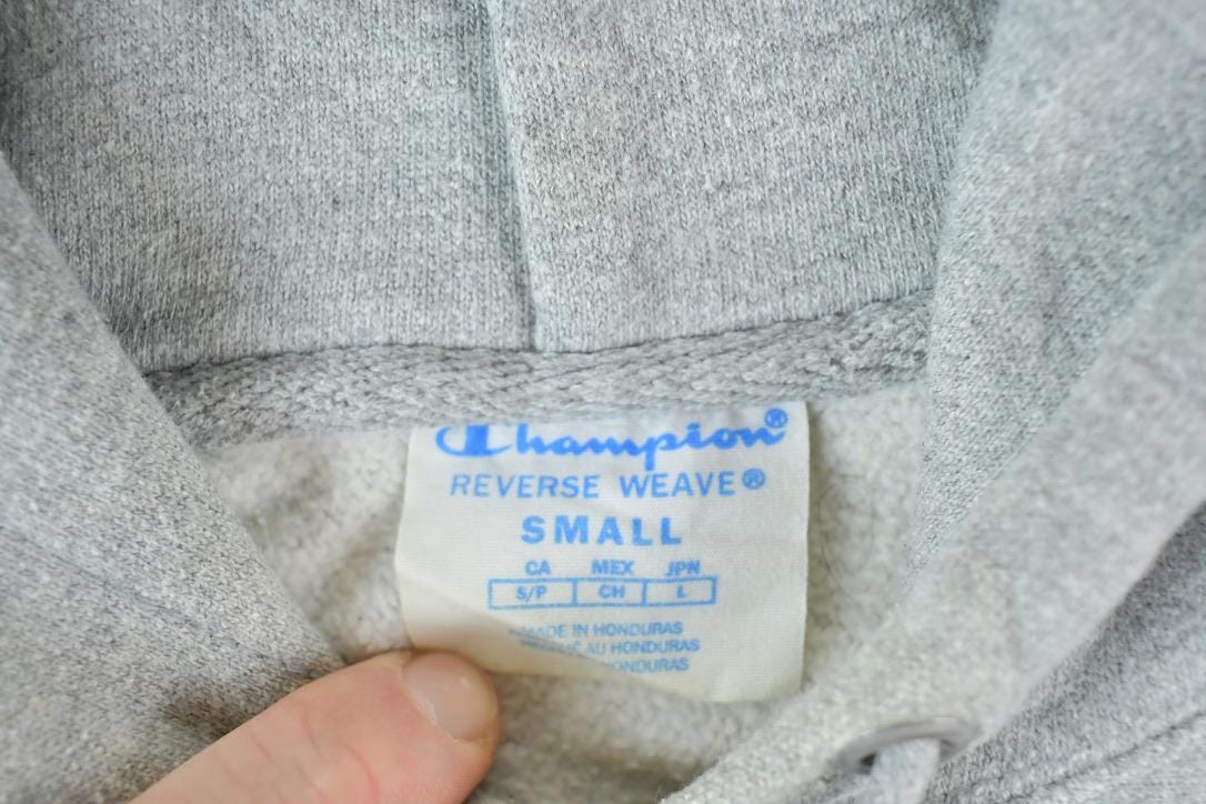 Vintage 1990s Champion Reverse Weave Hoodie Sweatshirt / Made in