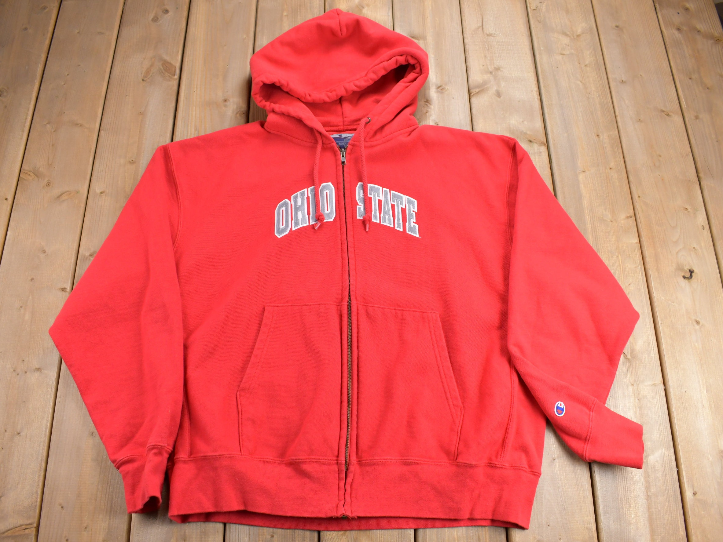Vintage 1990s Ohio State University Champion Reverse Weave Hoodie 