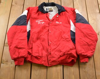 Vintage 1980s North Trail Copps Racing Windbreaker Jacket / Made In USA / Athletic Spring Summer Sportswear / Streetwear / Athleisure