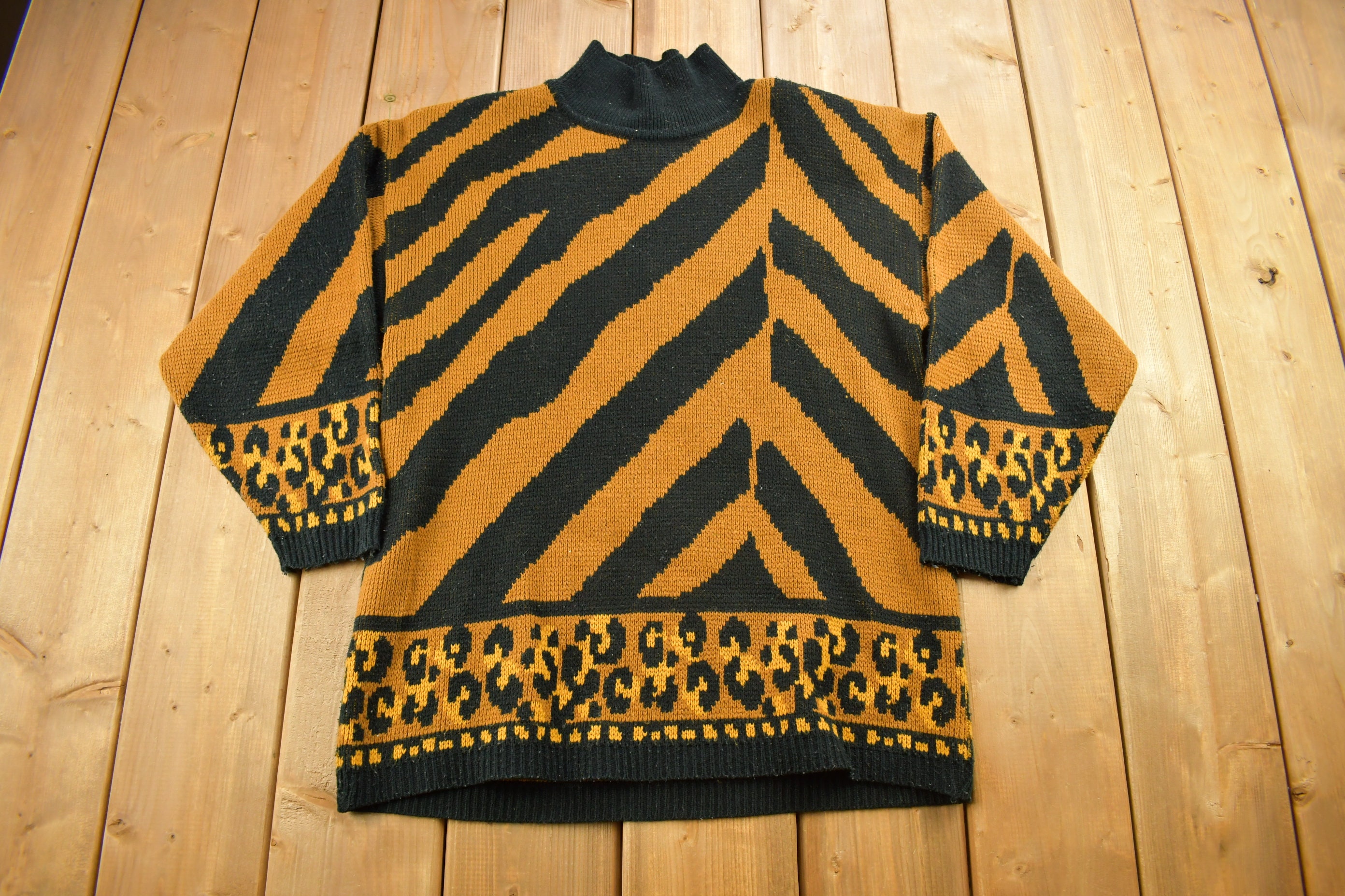 Knit Tiger Pullover Pattern - Etsy
