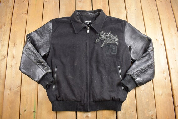 Vintage 1990's Pelle Pelle Leather Jacket / Soda Club / Marc