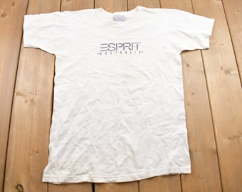 Vintage 1990s ESpirit Women's Vintage Graphic T Shirt / Stained / Vintage T Shirt / Rare Vintage / Streetwear / Single Stitch / Made In USA