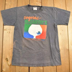 Vintage 1980s Cognac McCarthys Graphic T-Shirt / Streetwear / Retro Style / Single Stitch / Made In USA / 80s Graphic Tee / ONEITA