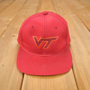 Vintage 1990s Virginia Tech University Collegiate Snap Back Hat / OSFA / 90s Snap Back