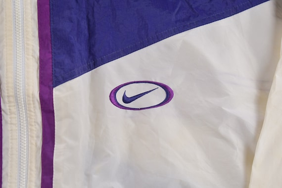 Vintage 1990s Nike Color Block Windbreaker Jacket / 80s 90s Nike