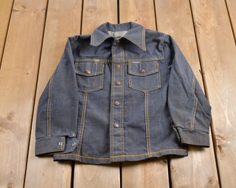 Vintage Sears Track Jacket M 70s Two Stripes Blue Womens Zip - Etsy