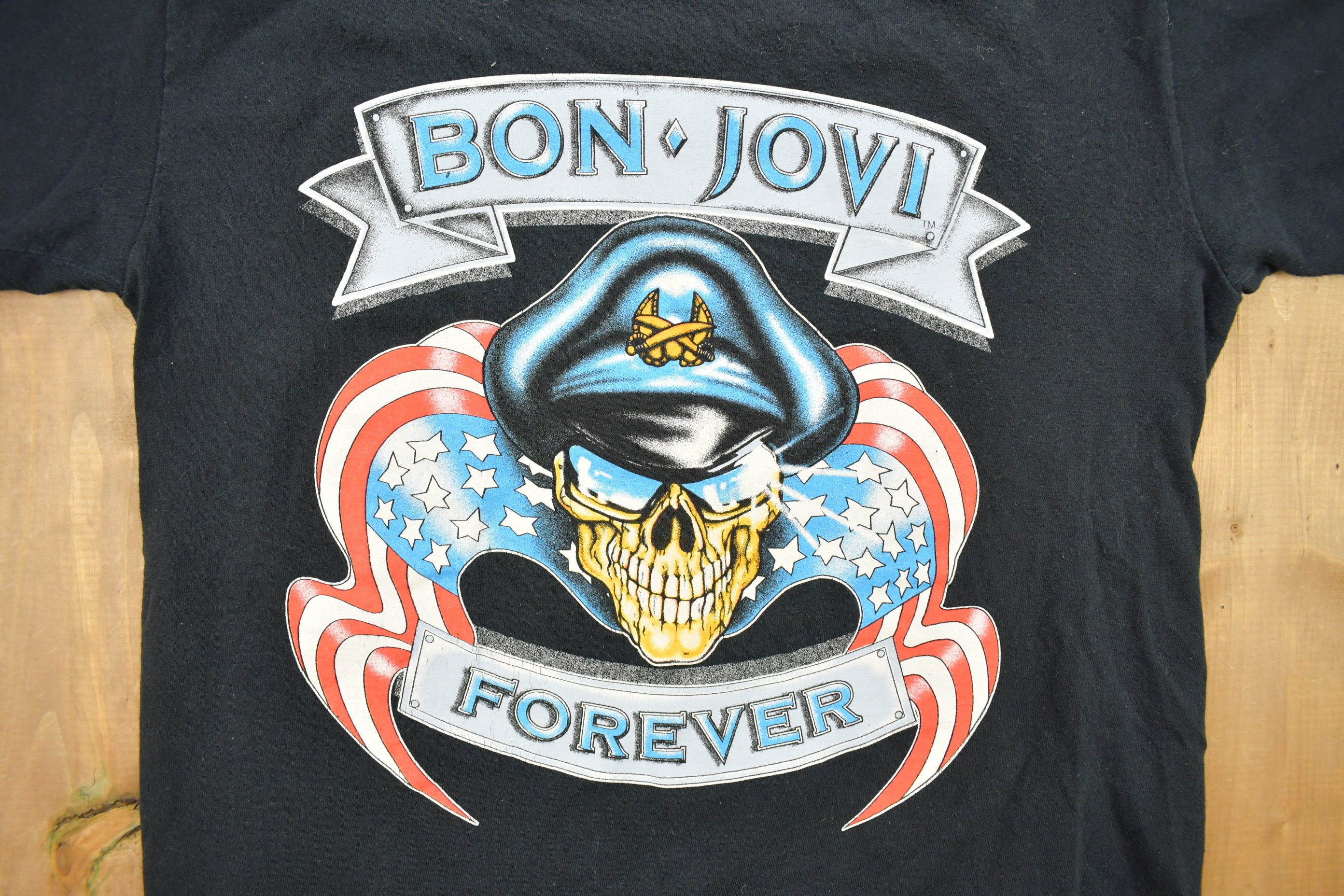 Vintage 1990s Bon Jovi Forever Band T-shirt / Band Tee