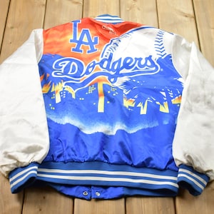 Dodgers Jacket Men Large Adult Blue MiLB Minor League Baseball Vintage 80s  Rare