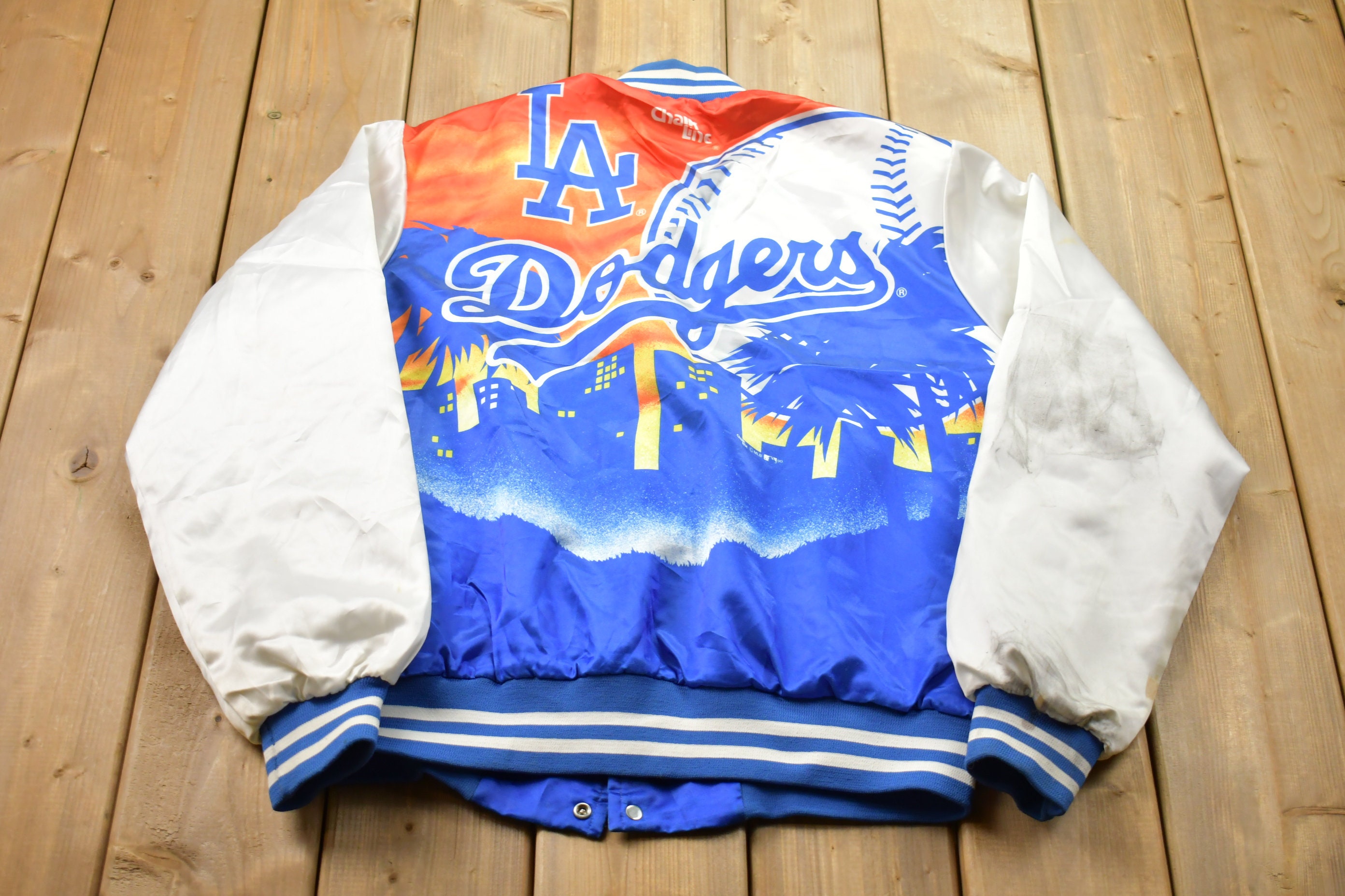 Dodgers Jacket, Satin - Black S/M, Standard – Gameday by Vee