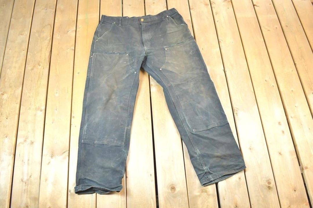 Vintage 1990s Carhartt Double Knee Work Pants Size 38 X 33 / 90s