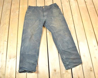Vintage 1990s Carhartt Double Knee Work Pants Size 38 X 33 / 90s