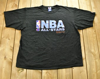 Vintage 1990s NBA All Stars Champion Sports T-Shirt Men's 2XL / Vintage Basketball / NBA / 90s Streetwear / Athleisure / Sportswear
