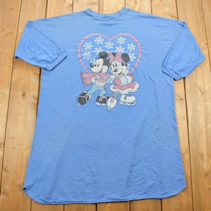 ヴィンテージ 1990年代 ミッキーアンリミテッド ミッキー＆ミニーマウス カートゥーン Tシャツ / 90年代 ディズニー Tシャツ / ミッキークラシックス / アンリミテッド / ラブハート