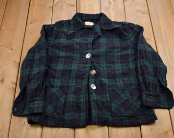 Vintage 1950s Pendleton Pure Wool '49er Jacket / 1950's Button Up / Vintage Flannel / Casual Wear / Workwear / 50s Made In USA Jacket