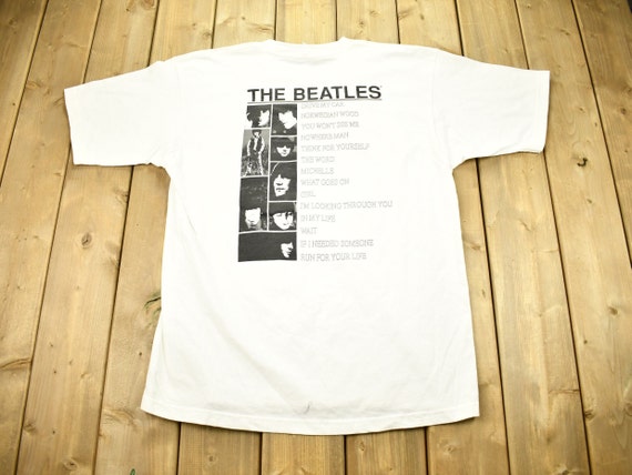 Vintage 1990 The Beatles Rubber Soul Band T-shirt… - image 2