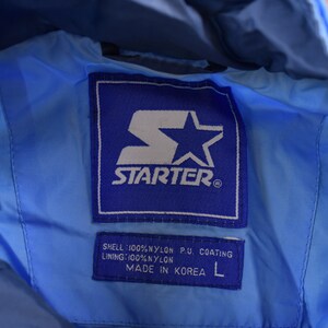 Vintage 1990s Starter North Carolina University Tar Heels NCAA Full Zip Windbreaker Jacket / Team Logo / Athletic Sportswear / Athleisure image 4