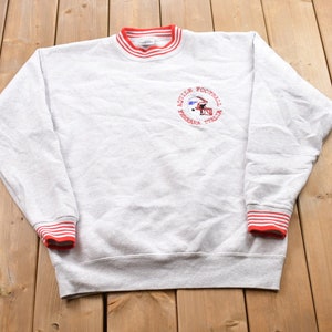 Vintage 1990er Jahre Aquile Football Ferrara Italia Sweatshirt mit Rundhalsausschnitt / 90er Jahre Rundhalsausschnitt / Souvenir Souvenir / Streetwear / Italienischer Fußball