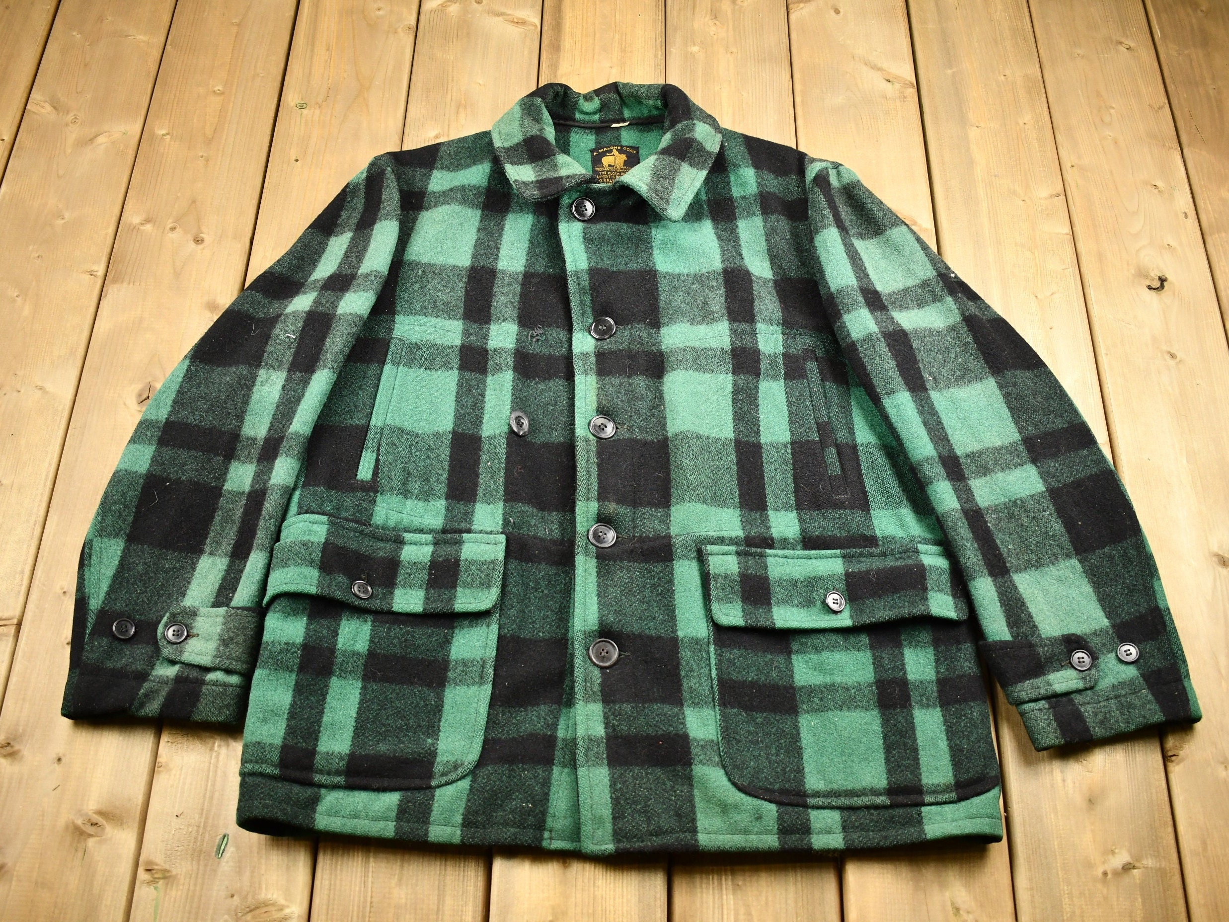 Green Plaid Jacket - Etsy