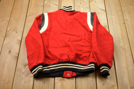 Vintage 1950s Wilson TM Band Leather Varsity Jacket / Fall