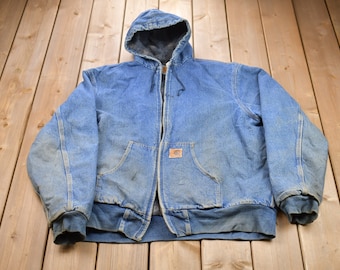 Denim Carhartt Jacket - Etsy